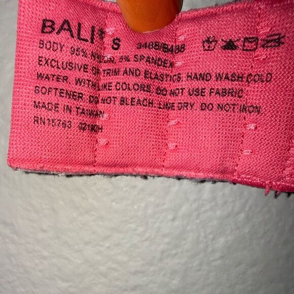 Bali Women's Pink Wirefree Bralette Small - Picture 3 of 4